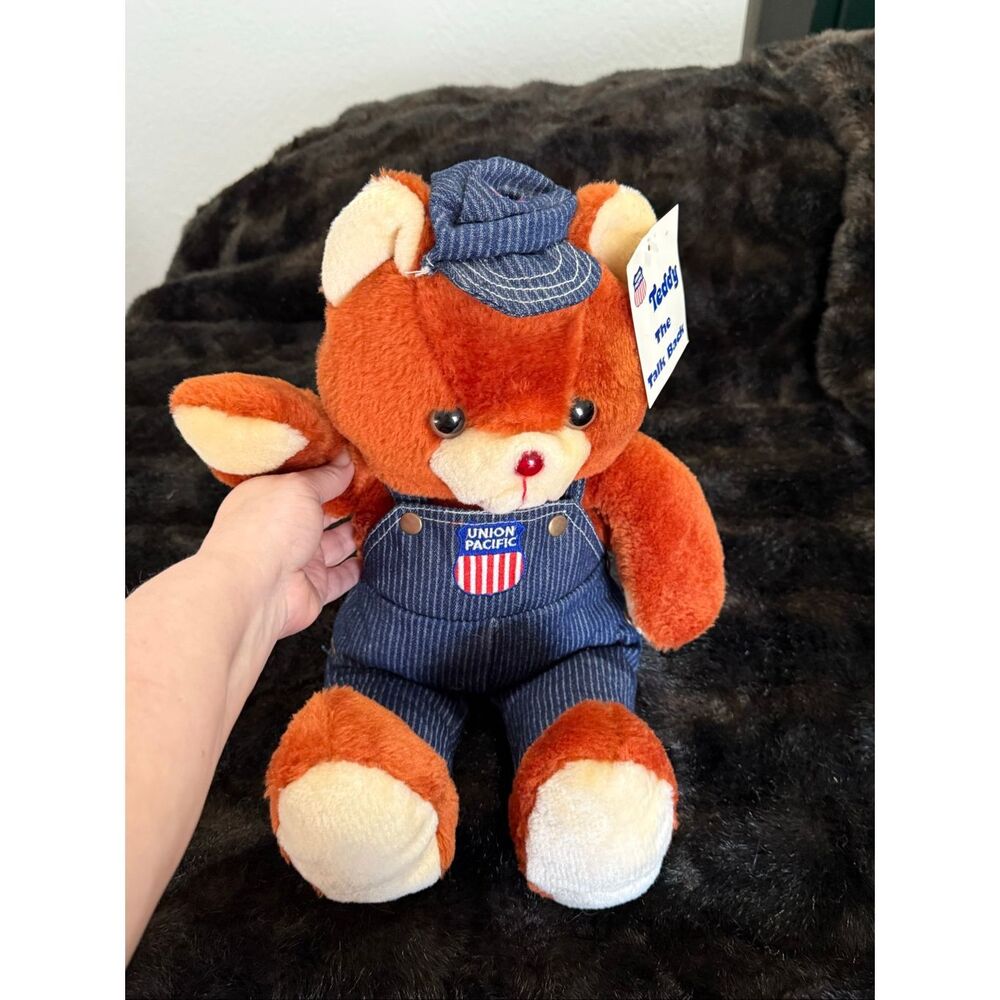 Union Pacific Brown Teddy Bear Stuffed Animal plush New